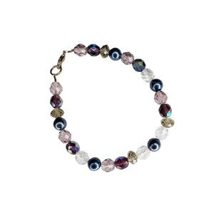 5/$25 😻 Purple and Multicolor Beaded Bracelet